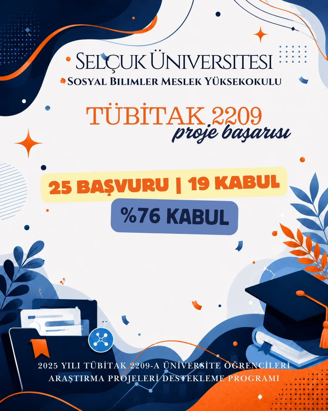 Sosyal Bilimler Meslek Yüksekokulu’ndan TÜBİTAK 2209-A Proje Başarısı